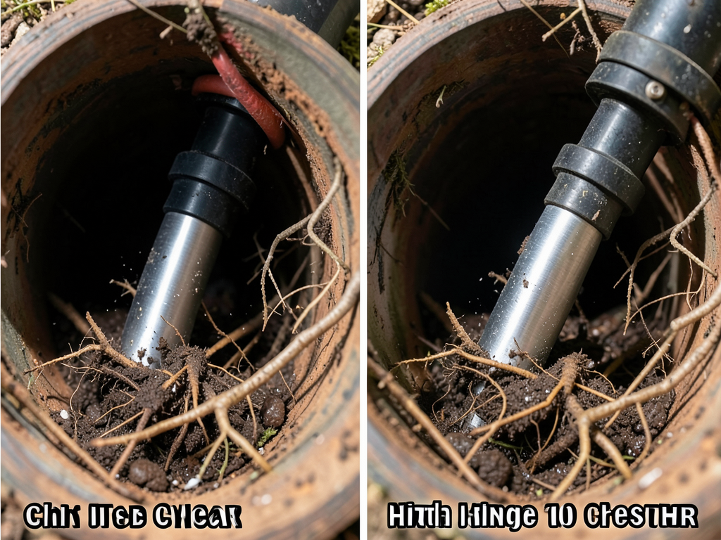 Powerful Hydro Jetting to Blast Through Main Line Roots in Quail Springs